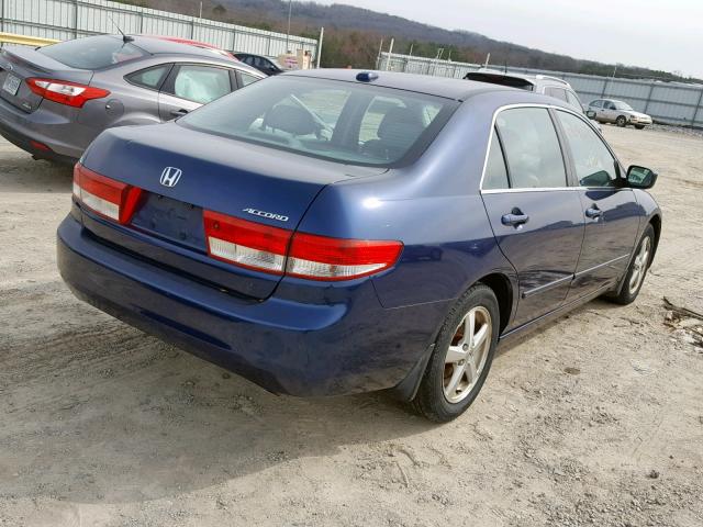 1HGCM55864A057284 - 2004 HONDA ACCORD BLUE photo 4