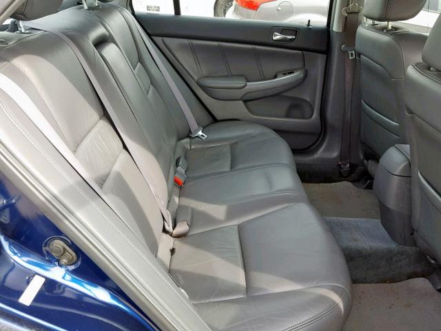 1HGCM55864A057284 - 2004 HONDA ACCORD BLUE photo 6