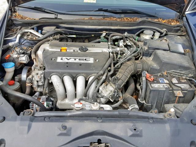 1HGCM55864A057284 - 2004 HONDA ACCORD BLUE photo 7