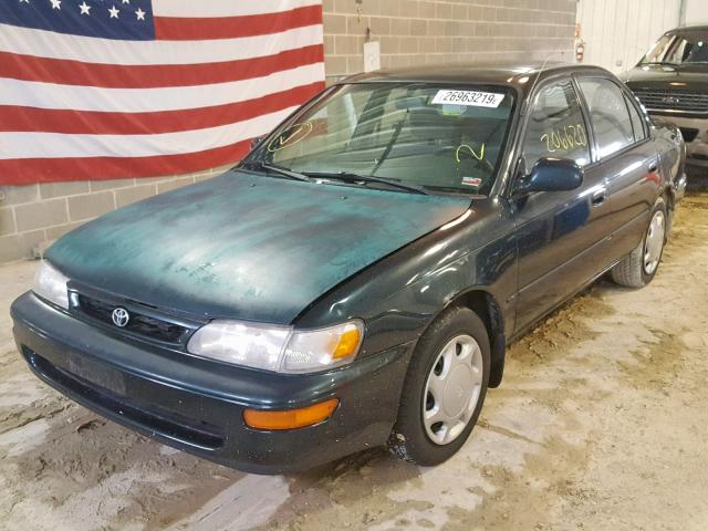 1NXBB02E2VZ654764 - 1997 TOYOTA COROLLA DX GREEN photo 2