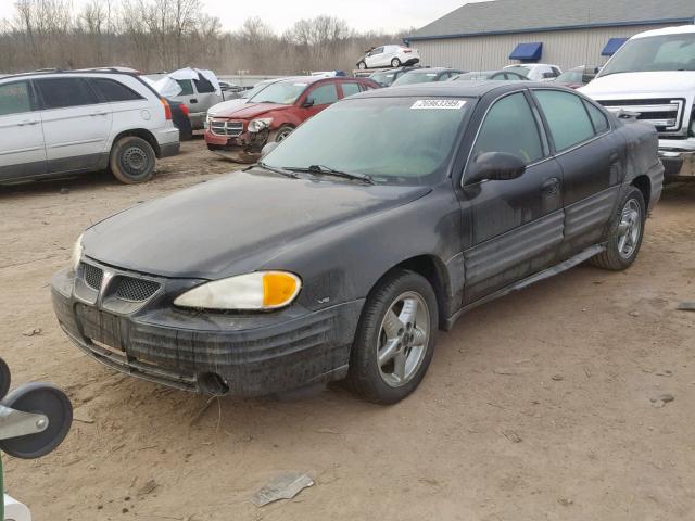 1G2NF52E52M635578 - 2002 PONTIAC GRAND AM S BLACK photo 2