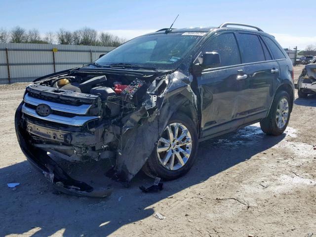 2FMDK3JCXBBA30934 - 2011 FORD EDGE SEL BLACK photo 2