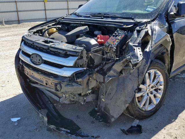 2FMDK3JCXBBA30934 - 2011 FORD EDGE SEL BLACK photo 9