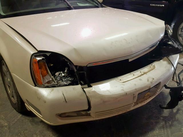 1G6KF57912U172660 - 2002 CADILLAC DEVILLE DT WHITE photo 9