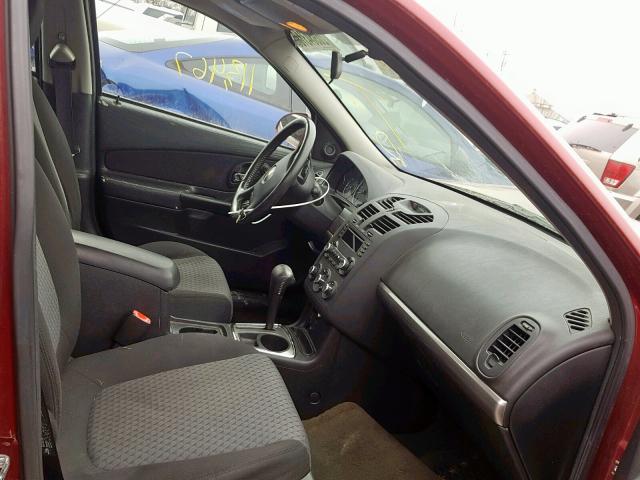 1G1ZT61846F185108 - 2006 CHEVROLET MALIBU MAX მუქწითელი ფოტო 5