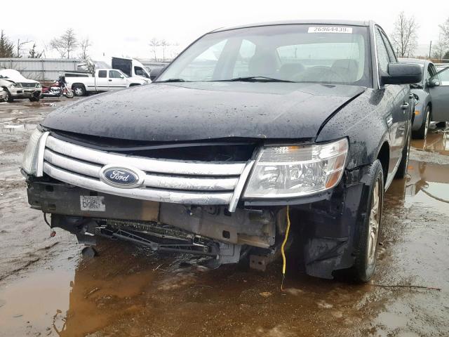 1FAHP27W28G183947 - 2008 FORD TAURUS SEL BLACK photo 9