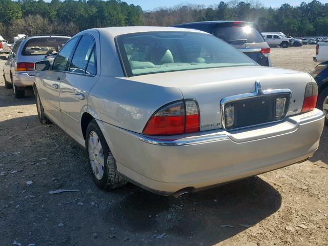 1LNHM86S84Y605398 - 2004 LINCOLN LS WHITE photo 3