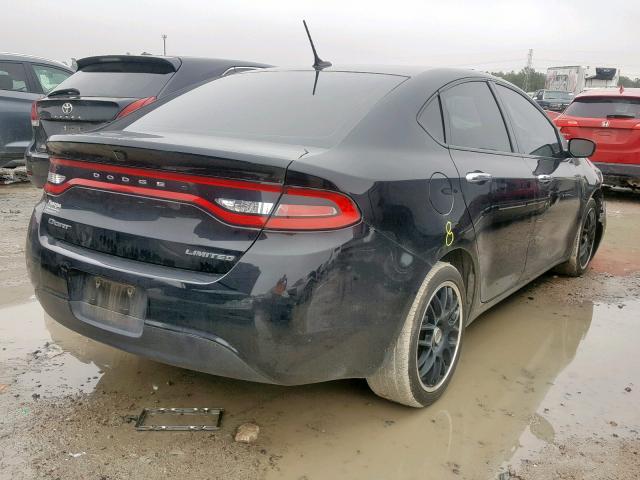 1C3CDFCB9FD315824 - 2015 DODGE DART LIMIT BLACK photo 4