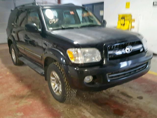 5TDBT48A26S276996 - 2006 TOYOTA SEQUOIA LI BLACK photo 1