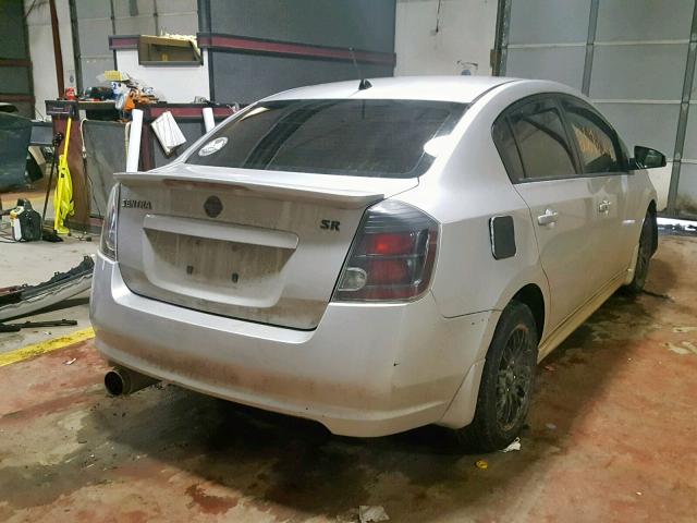 3N1AB6AP1BL628056 - 2011 NISSAN SENTRA 2.0 SILVER photo 4