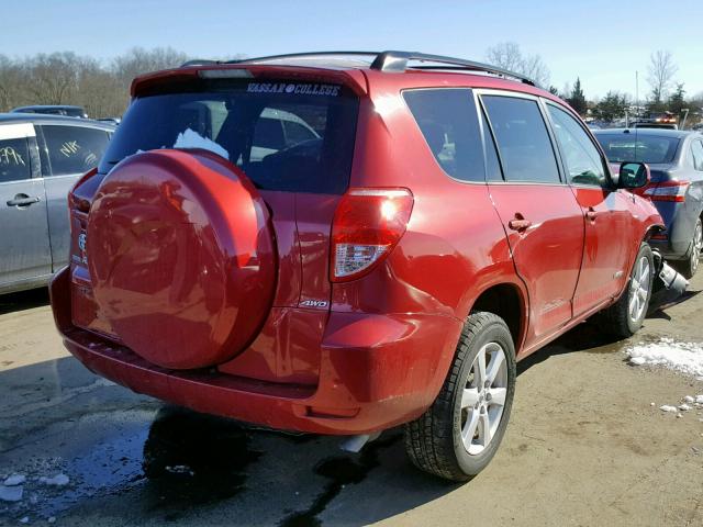 JTMBK31V776013995 - 2007 TOYOTA RAV4 LIMIT RED photo 4