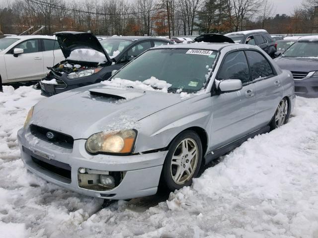 JF1GD29664G517554 - 2004 SUBARU IMPREZA WR GRAY photo 2