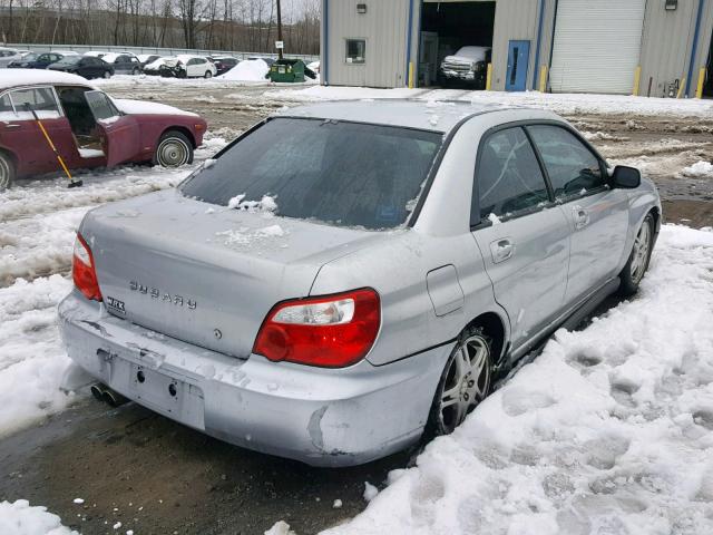 JF1GD29664G517554 - 2004 SUBARU IMPREZA WR GRAY photo 4