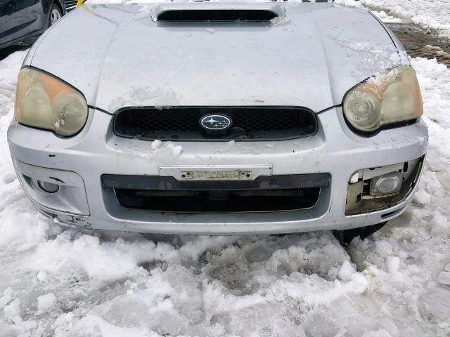 JF1GD29664G517554 - 2004 SUBARU IMPREZA WR GRAY photo 9