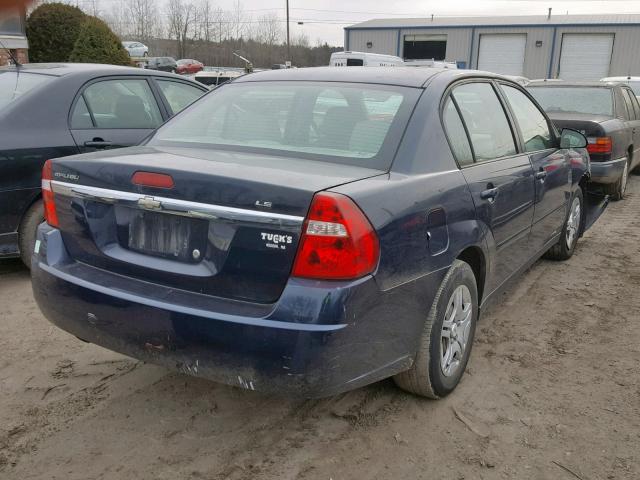 1G1ZS58F17F298338 - 2007 CHEVROLET MALIBU LS BLUE photo 4