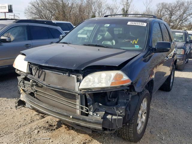 2HNYD18882H521614 - 2002 ACURA MDX TOURIN BLACK photo 2