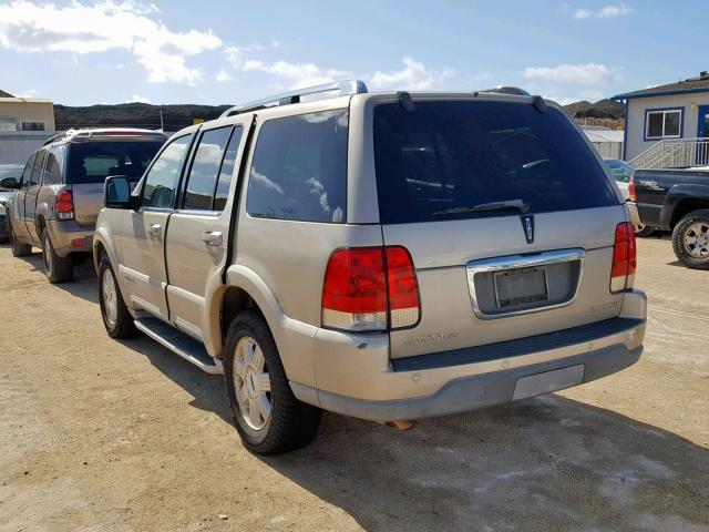 5LMEU68H05ZJ03115 - 2005 LINCOLN AVIATOR 金色 照片 3