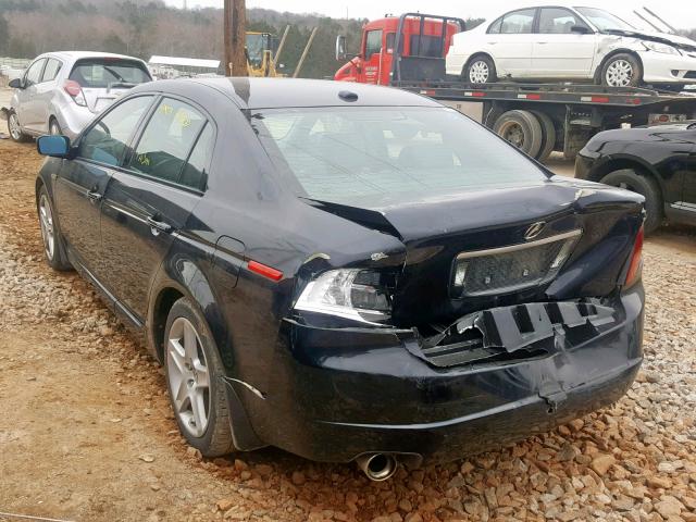 19UUA66246A040435 - 2006 ACURA 3.2TL BLACK photo 3