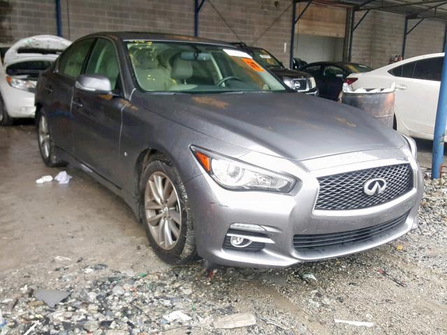 JN1BV7AP2FM345422 - 2015 INFINITI Q50 BASE GRAY photo 1