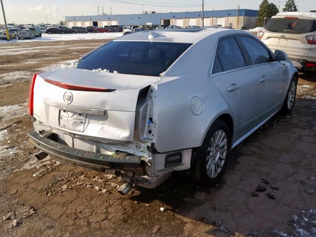 1G6DG5EG3A0148759 - 2010 CADILLAC CTS LUXURY SILVER photo 4