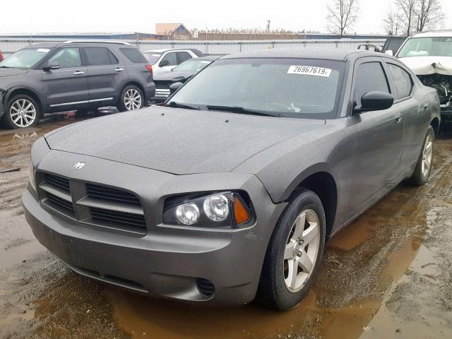 2B3LA43D69H590425 - 2009 DODGE CHARGER GRAY photo 2