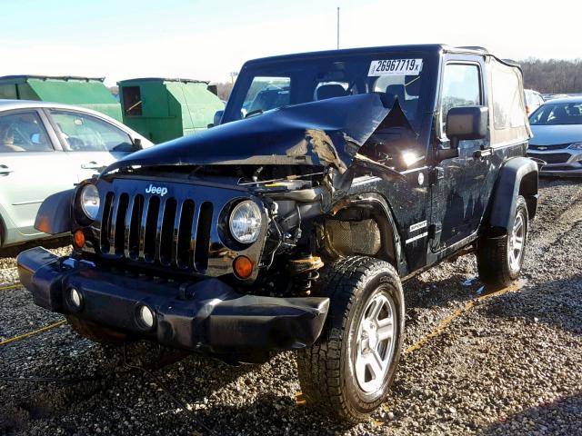 1J4AA2D1XBL537793 - 2011 JEEP WRANGLER S შავი ფოტო 2