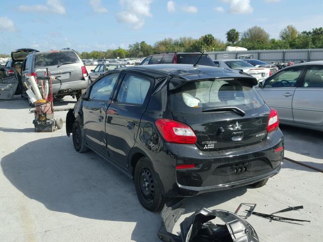 ML32A3HJ3JH001394 - 2018 MITSUBISHI MIRAGE ES BLACK photo 3