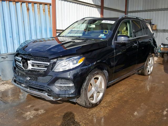 4JGDA5HB3HA882882 - 2017 MERCEDES-BENZ GLE 350 4M BLACK photo 2