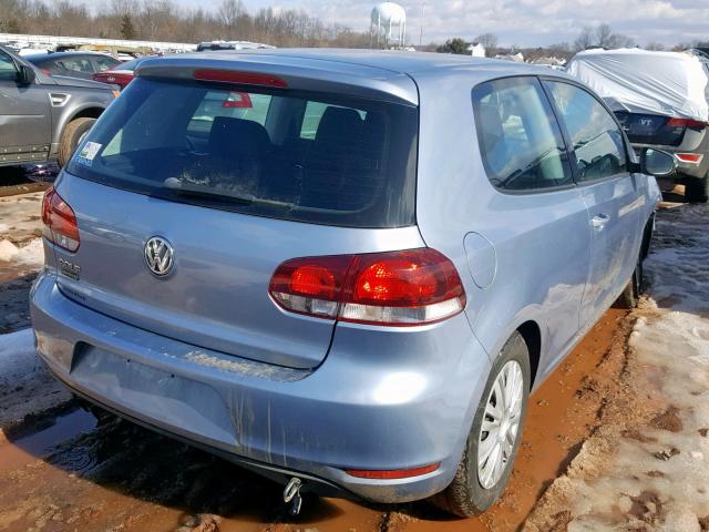 WVWAB7AJXBW027737 - 2011 VOLKSWAGEN GOLF 青色 照片 4