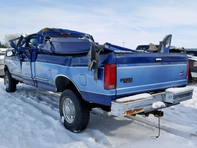 1FTJW36F3VEC15785 - 1997 FORD F350 BLUE photo 3