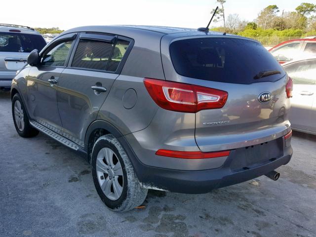 KNDPB3A26D7402936 - 2013 KIA SPORTAGE B GRAY photo 3