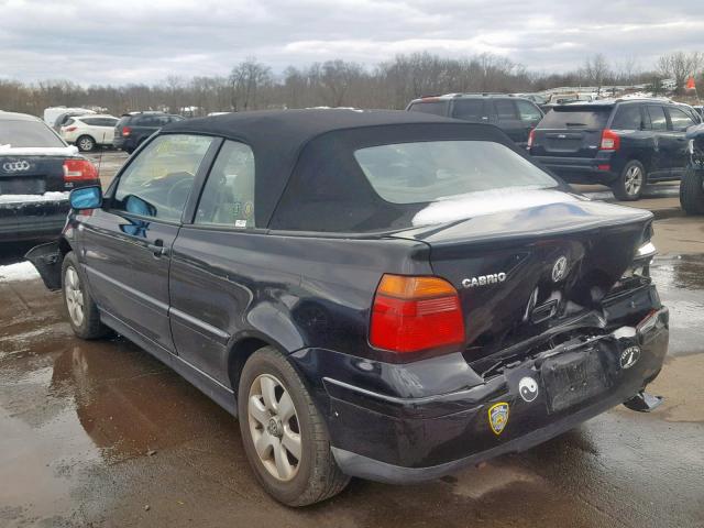 3VWDC21V72M810463 - 2002 VOLKSWAGEN CABRIO GLX შავი ფოტო 3