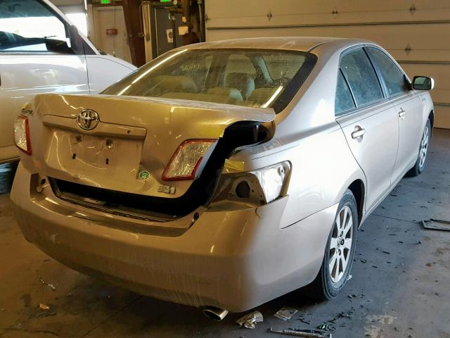 JTNBB46K273031452 - 2007 TOYOTA CAMRY NEW GOLD photo 4