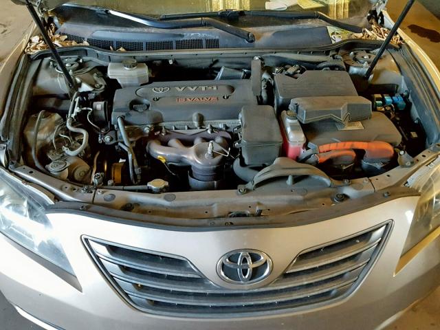 JTNBB46K273031452 - 2007 TOYOTA CAMRY NEW GOLD photo 7