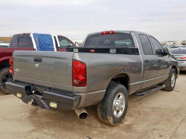 3D7KR28A38G167246 - 2008 DODGE RAM 2500 S GRAY photo 4