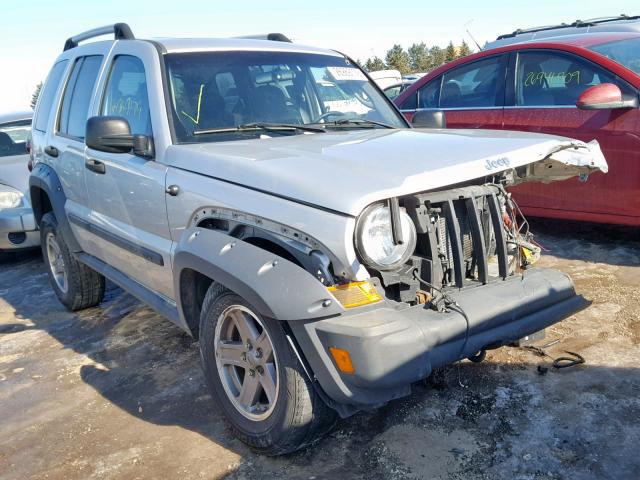 1J4GL38K35W650954 - 2005 JEEP LIBERTY RE SILVER photo 1