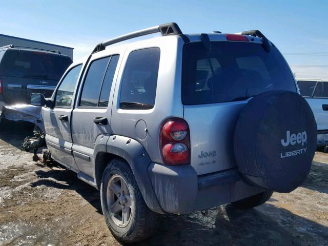 1J4GL38K35W650954 - 2005 JEEP LIBERTY RE SILVER photo 3