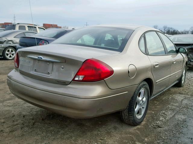 1FAFP55U53G261124 - 2003 FORD TAURUS SES TAN photo 4