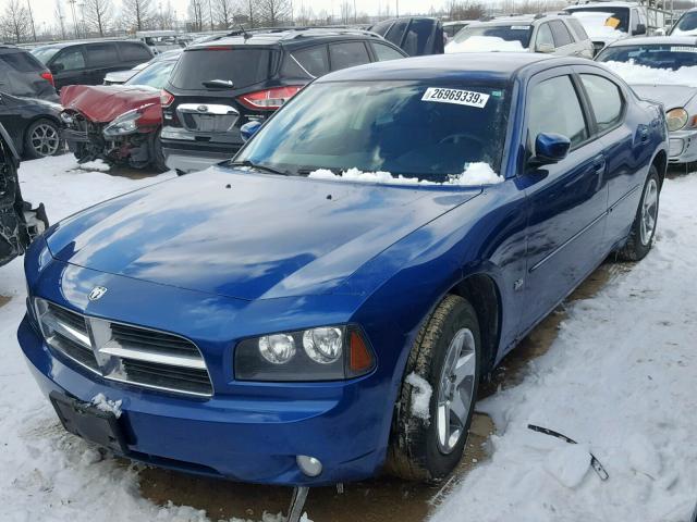 2B3CA3CV7AH310616 - 2010 DODGE CHARGER SX BLUE photo 2