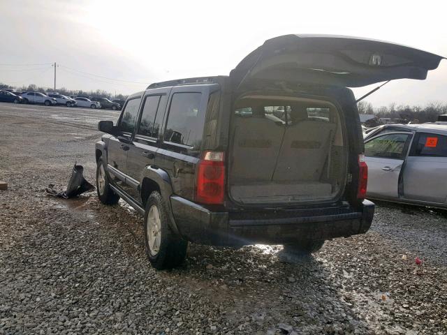1J8HG48K86C272646 - 2006 JEEP COMMANDER BLACK photo 3