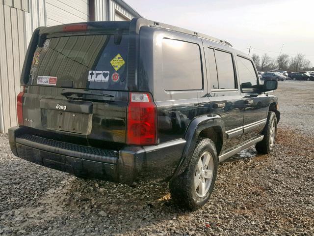 1J8HG48K86C272646 - 2006 JEEP COMMANDER BLACK photo 4