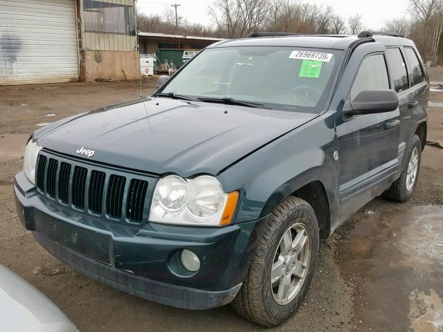 1J4HR48N05C565199 - 2005 JEEP GRAND CHER GREEN photo 2