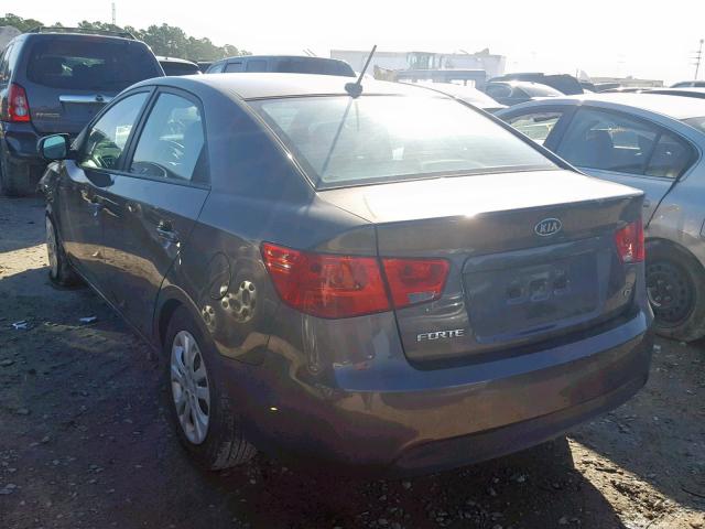 KNAFU4A21D5683550 - 2013 KIA FORTE EX BROWN photo 3