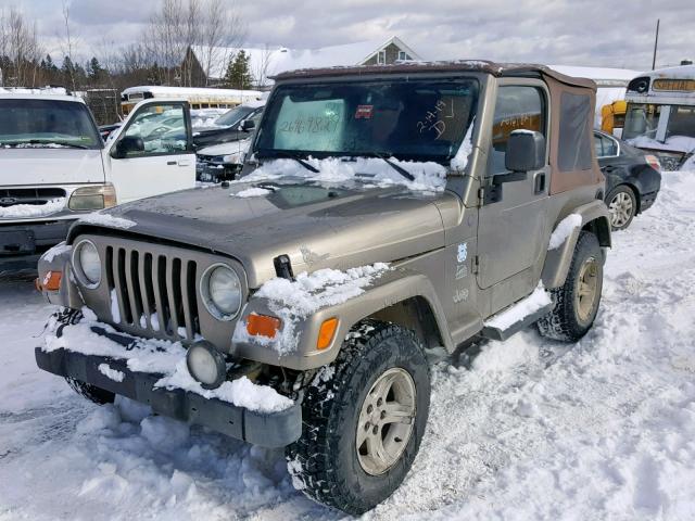 1J4FA59S74P778375 - 2004 JEEP WRANGLER / TAN photo 2