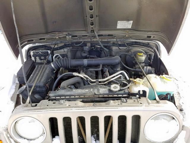 1J4FA59S74P778375 - 2004 JEEP WRANGLER / TAN photo 7