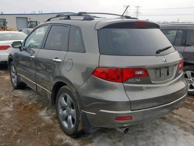 5J8TB18227A000333 - 2007 ACURA RDX BROWN photo 3