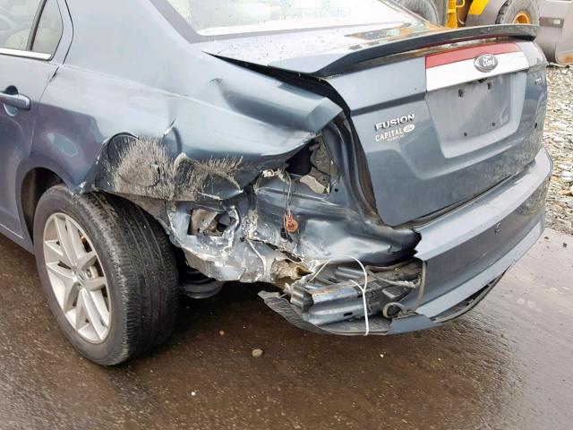 3FAHP0JA6CR443723 - 2012 FORD FUSION SEL BLUE photo 9