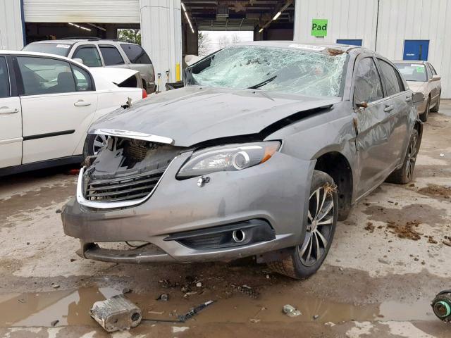 1C3CCBBB1DN655294 - 2013 CHRYSLER 200 TOURIN GRAY photo 2