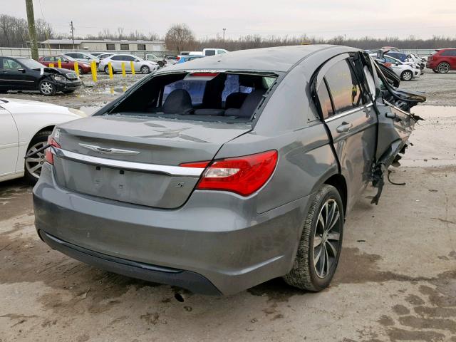 1C3CCBBB1DN655294 - 2013 CHRYSLER 200 TOURIN GRAY photo 4