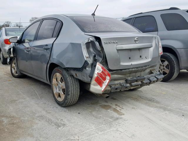 3N1AB61E49L633678 - 2009 NISSAN SENTRA 2.0 GRAY photo 3